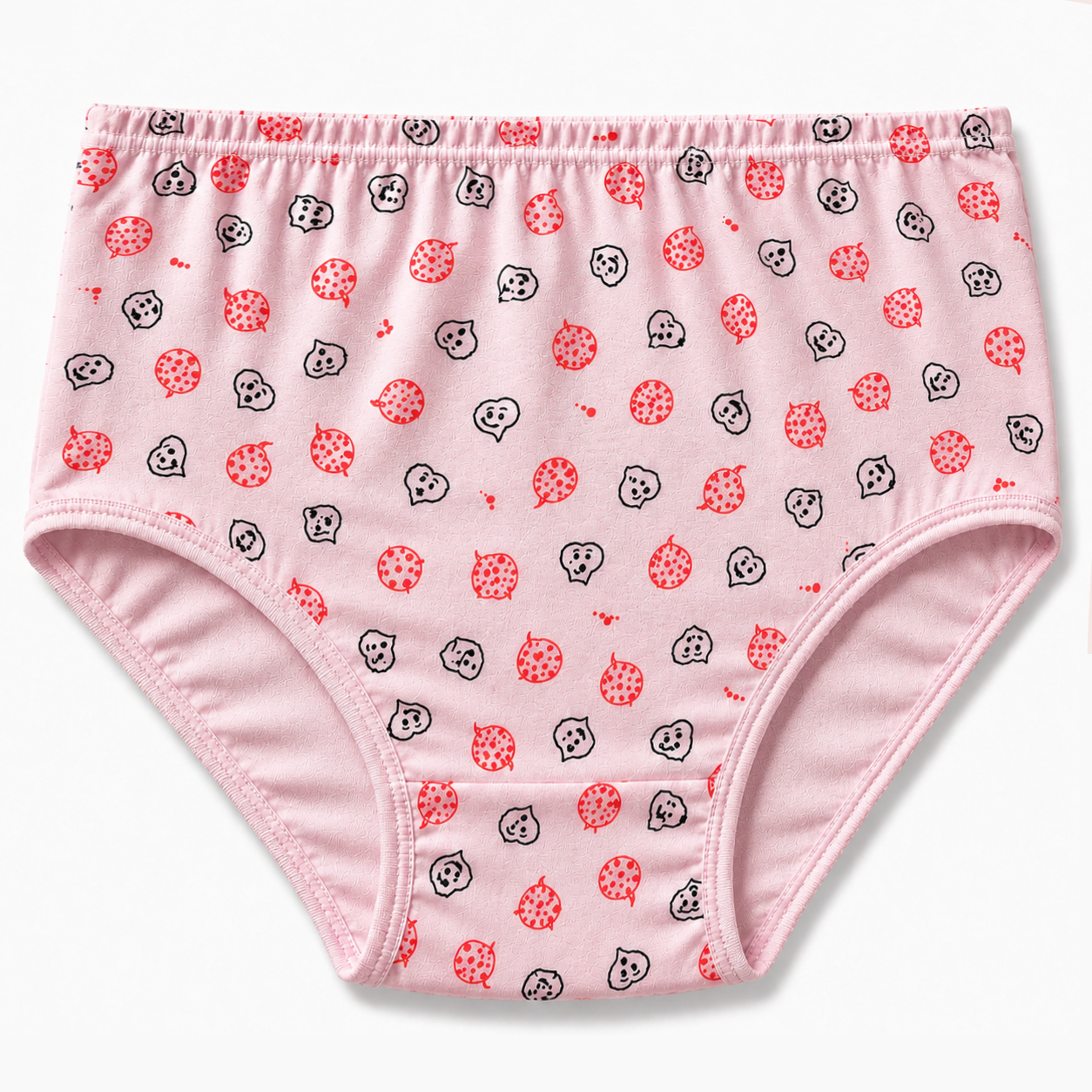 1854 - Rosa 1b Bombacha Kids estampado cintura embutida - Imagen 1